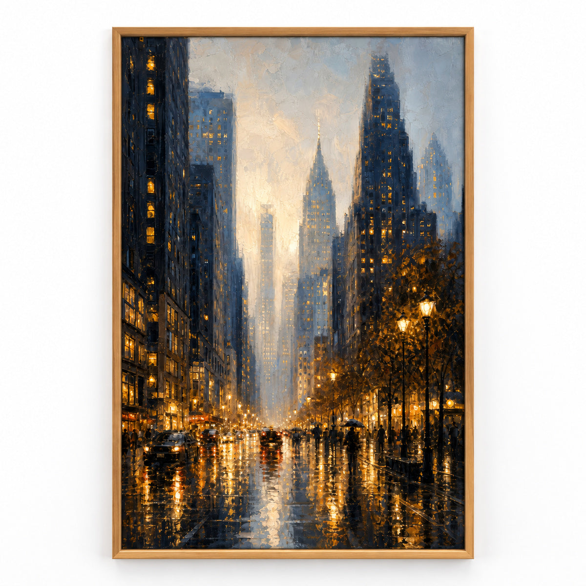 New York Cityscape Canvas Wall Art | brown_sku