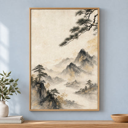 Oriental Wall Art Panels Canvas Wall Art | brown_independent_close