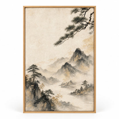 Oriental Wall Art Panels Canvas Wall Art | brown_sku