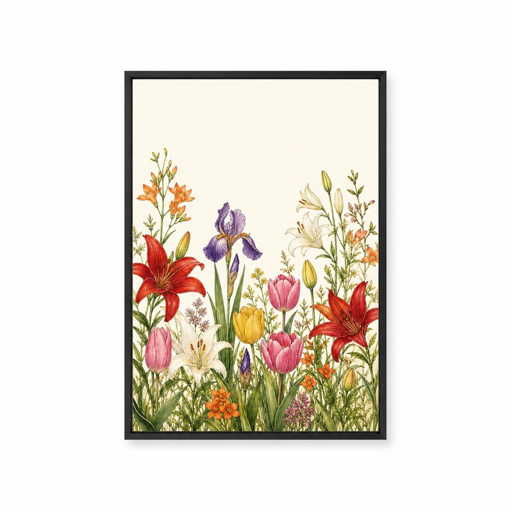 Garden Rising Botanical Floating Frame Wall Art - 01