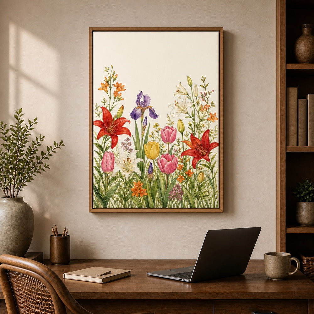 Garden Rising Botanical Floating Frame Wall Art - 05