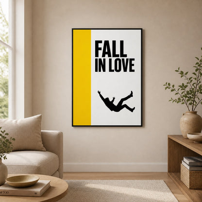 Fall In Love Minimalist Floating Frame Wall Art - 02