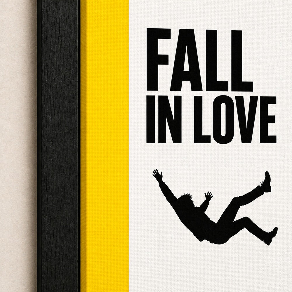 Fall In Love Minimalist Floating Frame Wall Art - 03