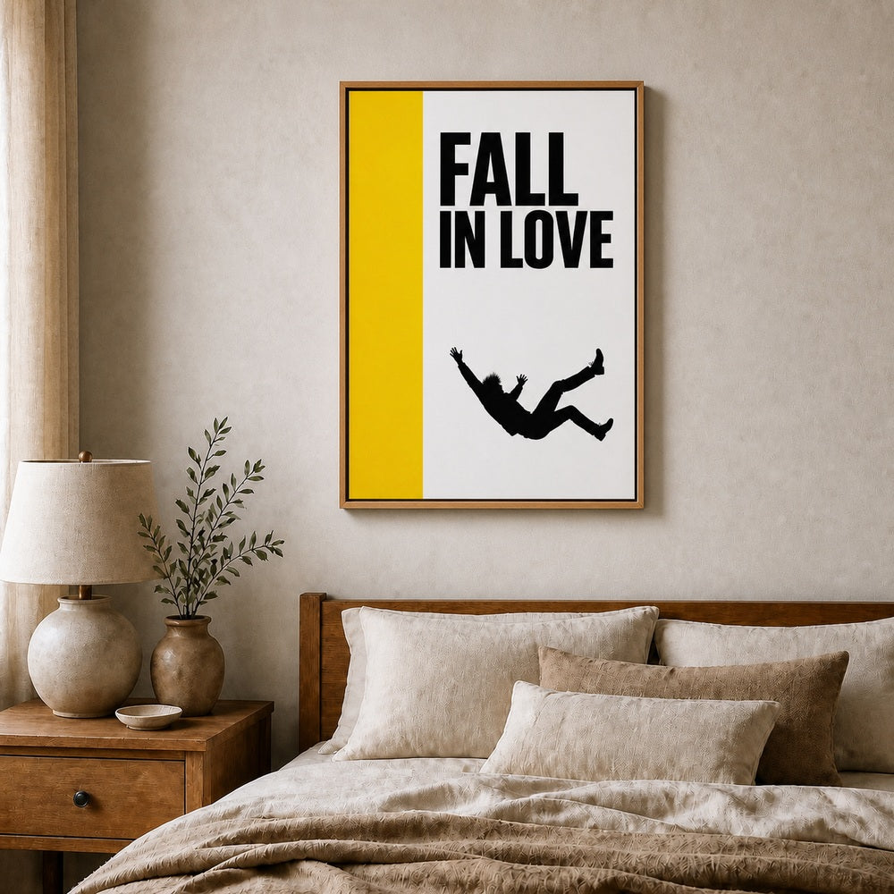 Fall In Love Minimalist Floating Frame Wall Art - 04