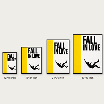 Fall In Love Minimalist Floating Frame Wall Art - 06