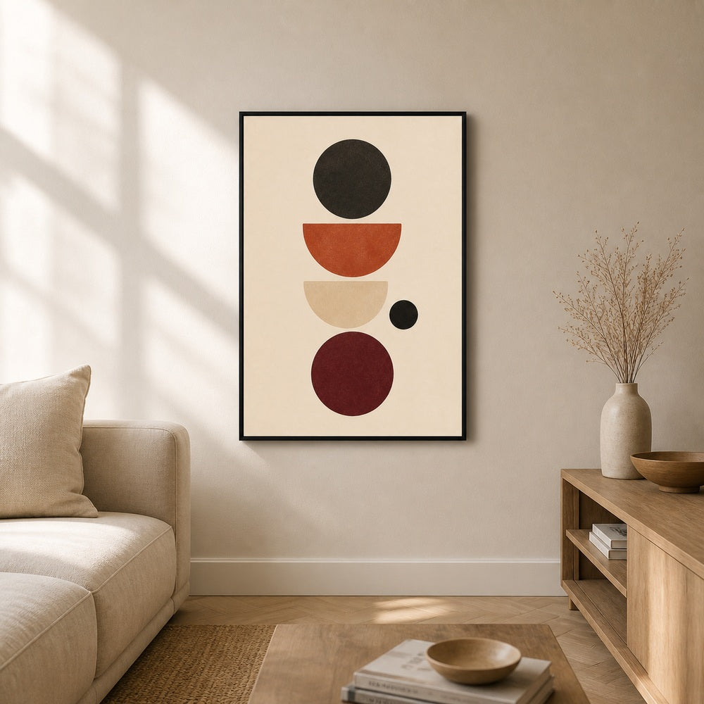 Quiet Balance Bauhaus Floating Frame Wall Art - 02