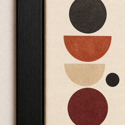 Quiet Balance Bauhaus Floating Frame Wall Art - 03