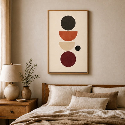 Quiet Balance Bauhaus Floating Frame Wall Art - 04