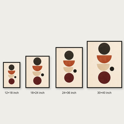 Quiet Balance Bauhaus Floating Frame Wall Art - 06