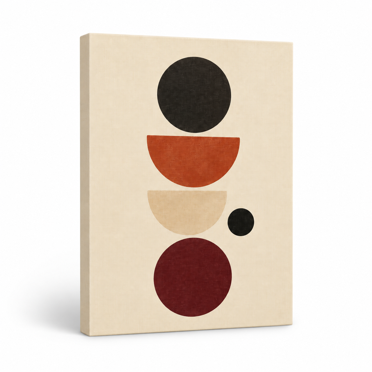 Quiet Balance Bauhaus Floater Frame Canvas Wall Art | frameless stretched canvas SKU