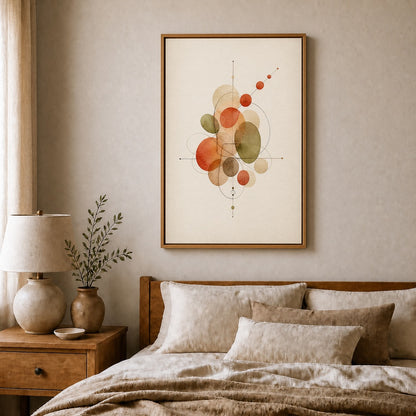 Earthbound Rhythm Abstract Floating Frame Wall Art - 04