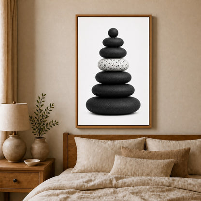 Seven Stone Zen Balance Floating Frame Wall Art - 04