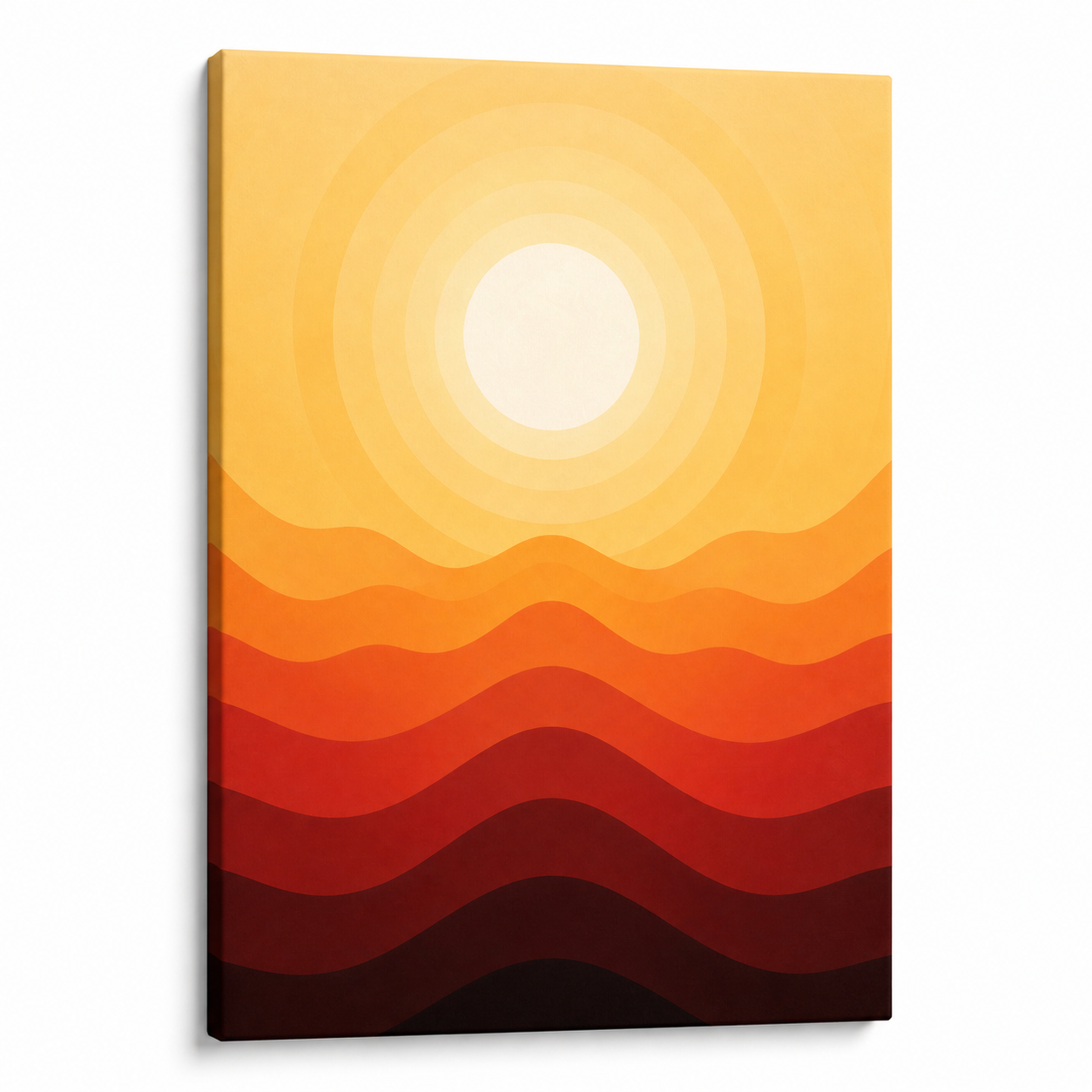 warm-concentric-sun-and-layered-dunes-wall-art | frameless-sku
