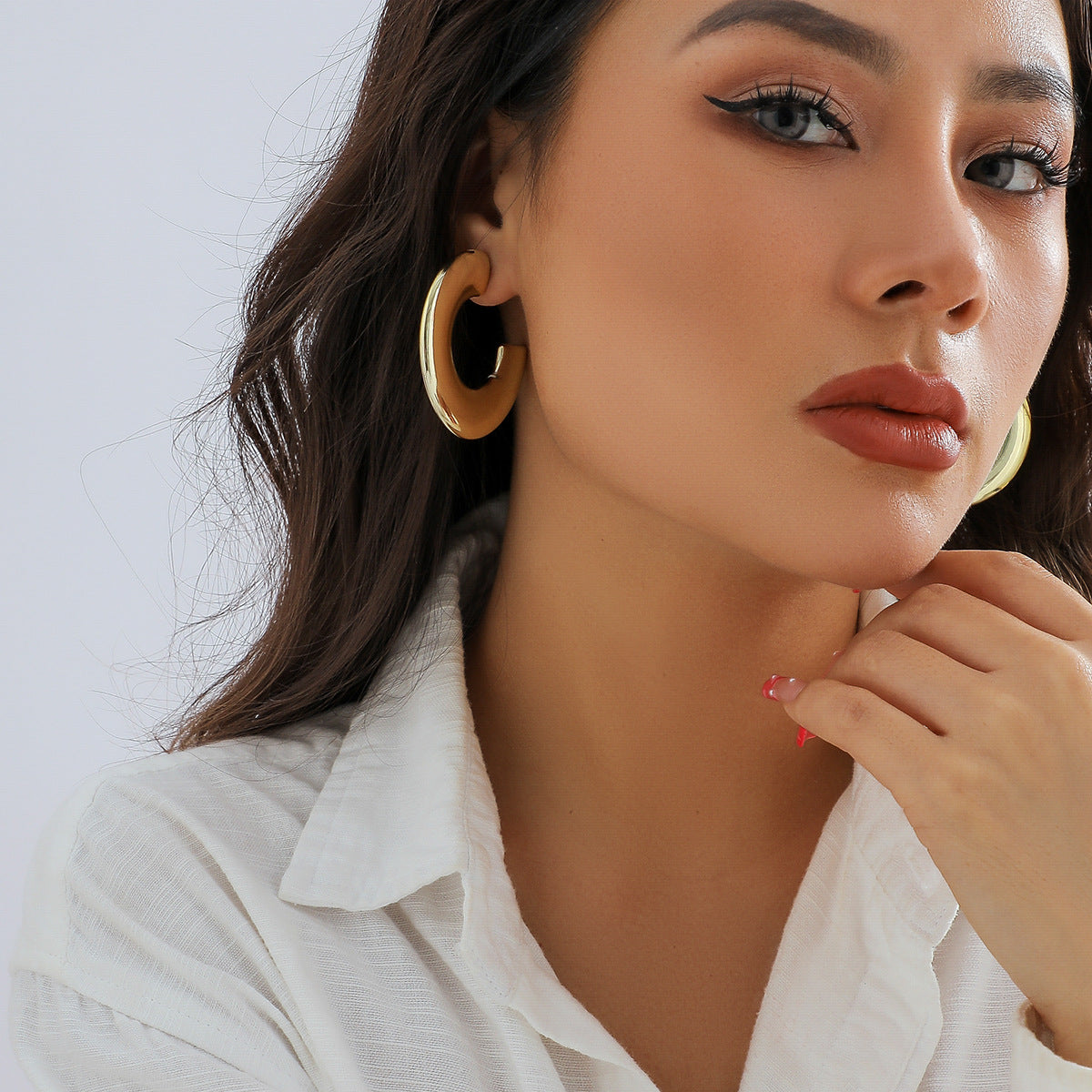 Punk Metal Earrings Personality Niche Earrings