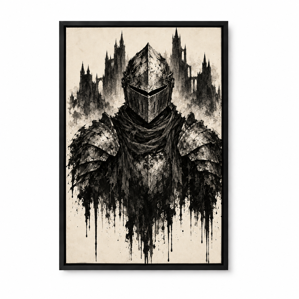 Ink Knight and Castle Gothic — Black Frame finish product view | AUSJOJO