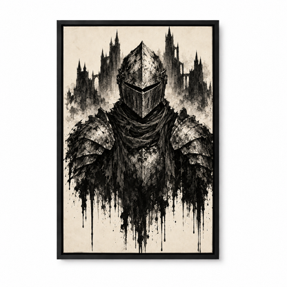 Ink Knight and Castle Gothic — Black Frame finish product view | AUSJOJO