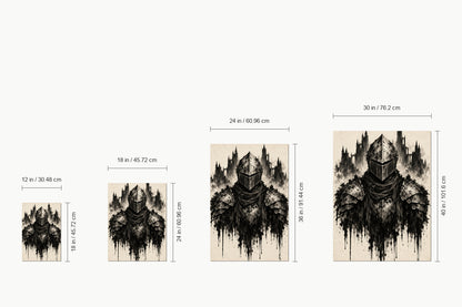 Ink Knight and Castle Gothic — size comparison guide | AUSJOJO