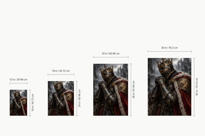 Praying Fallen King Knight — size comparison guide | AUSJOJO
