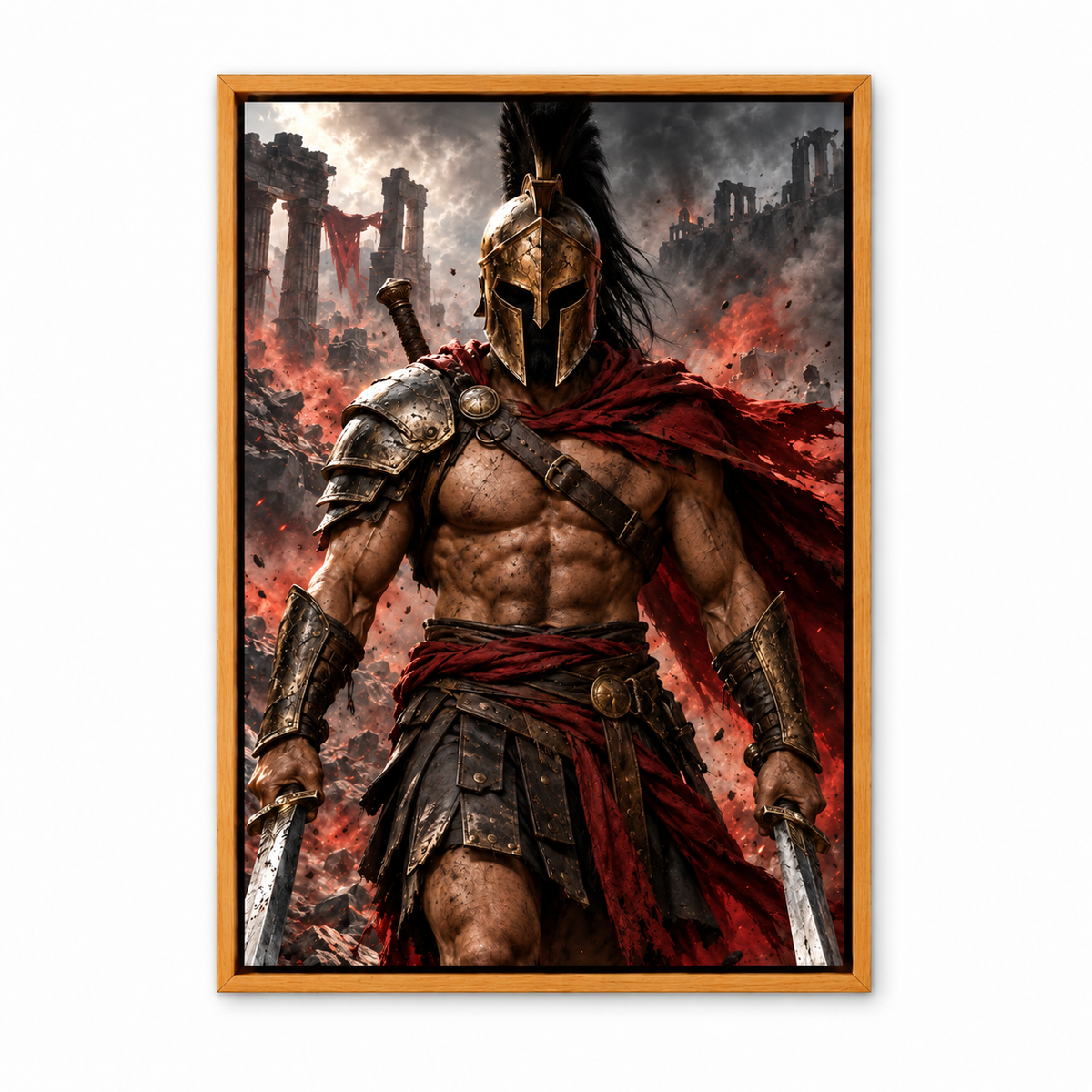 Advancing Bronze Helmet Warrior — Brown Frame finish product view | AUSJOJO