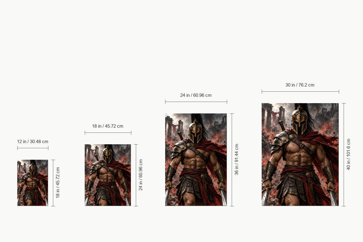 Advancing Bronze Helmet Warrior — size comparison guide | AUSJOJO