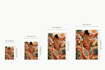 Desert Folk Woman Bohemian — size comparison guide | AUSJOJO