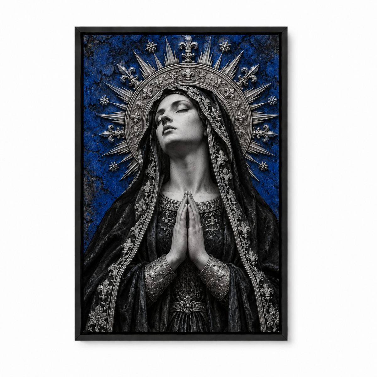 Blue Gothic Madonna — Black Frame finish product view | AUSJOJO