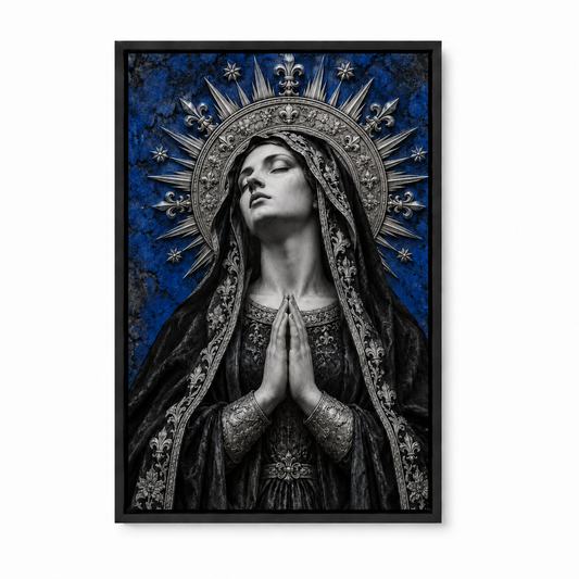 Blue Gothic Madonna — Black Frame finish product view | AUSJOJO