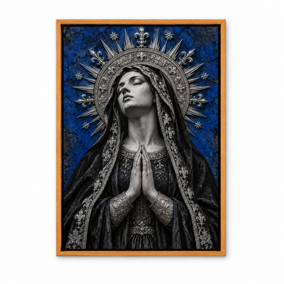 Blue Gothic Madonna — Brown Frame finish product view | AUSJOJO