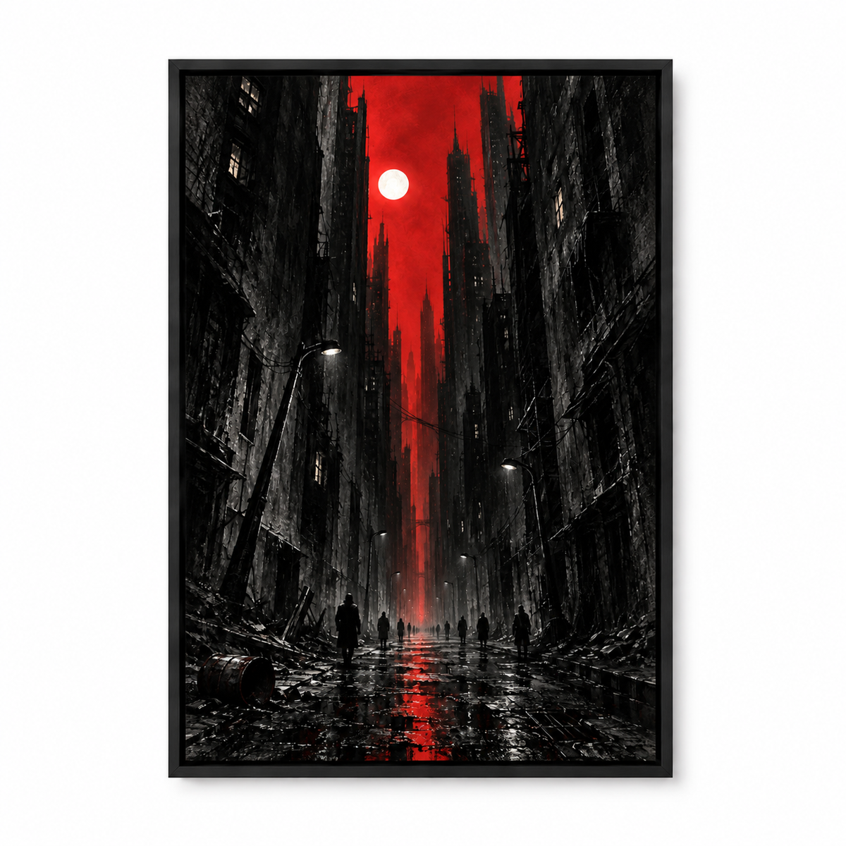 Red Moon Urban Street — Black Frame finish product view | AUSJOJO