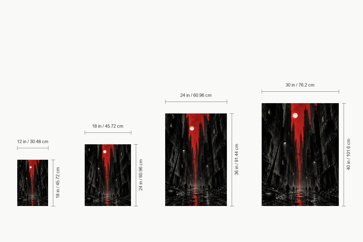 Red Moon Urban Street — size comparison guide | AUSJOJO