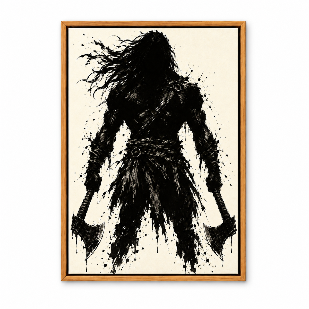 Two Axe Ink Warrior — Brown Frame finish product view | AUSJOJO