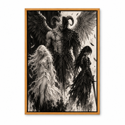 Fallen Angel Fantasy Trio — Brown Frame finish product view | AUSJOJO
