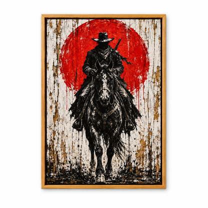 Red Sun Lone Rider — Brown Frame finish product view | AUSJOJO