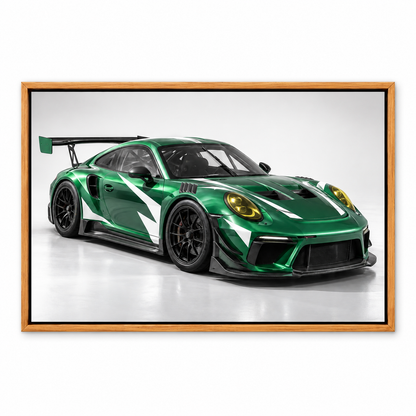 Green GT Oblique Studio Landscape — Brown Frame finish product view | AUSJOJO