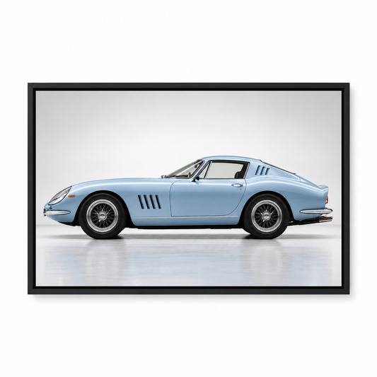 Pale Blue Streamliner Profile Landscape — Black Frame finish product view | AUSJOJO