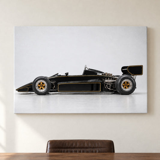 Black Gold Formula Profile Landscape — framed artwork main view | AUSJOJO