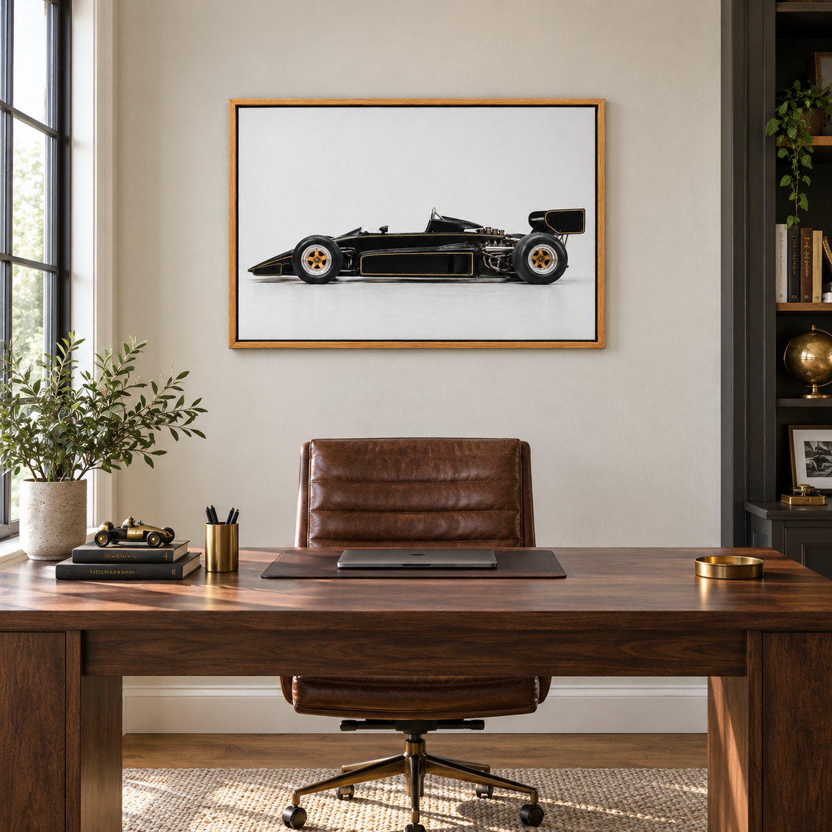 Black Gold Formula Profile Landscape — Brown Frame room scene | AUSJOJO