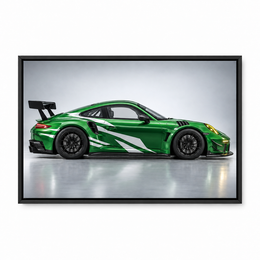 Green GT Side Profile Landscape — Black Frame finish product view | AUSJOJO