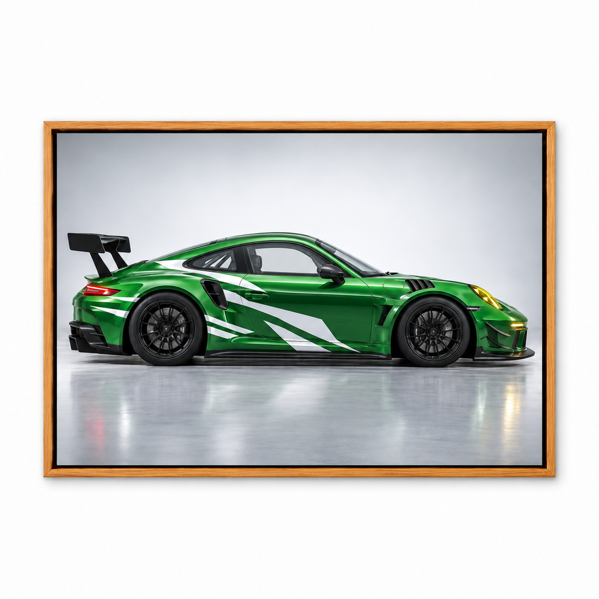 Green GT Side Profile Landscape — Brown Frame finish product view | AUSJOJO