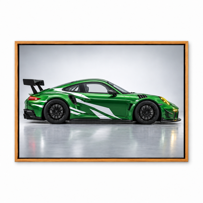 Green GT Side Profile Landscape — Brown Frame finish product view | AUSJOJO