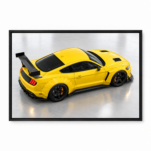 Yellow Widebody Overhead Landscape — Black Frame finish product view | AUSJOJO