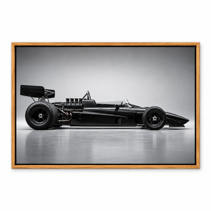 Black Vintage Racer Profile Landscape — Brown Frame finish product view | AUSJOJO