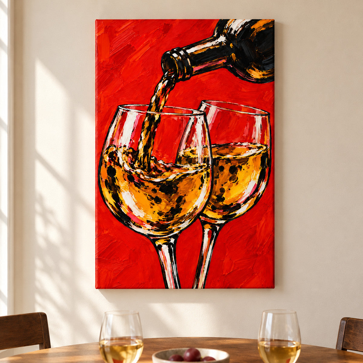 Scarlet Wine Celebration — framed artwork main view | AUSJOJO
