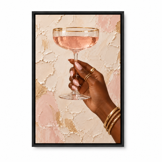 Blush Champagne Gold Jewelry — Black Frame finish product view | AUSJOJO