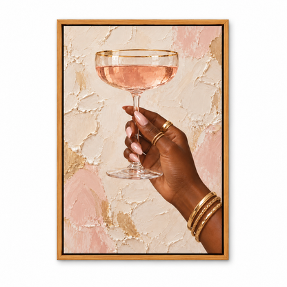 Blush Champagne Gold Jewelry — Brown Frame finish product view | AUSJOJO