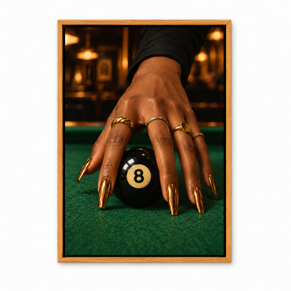 Golden Nails Eight Ball — Brown Frame finish product view | AUSJOJO