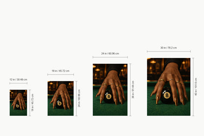 Golden Nails Eight Ball — size comparison guide | AUSJOJO