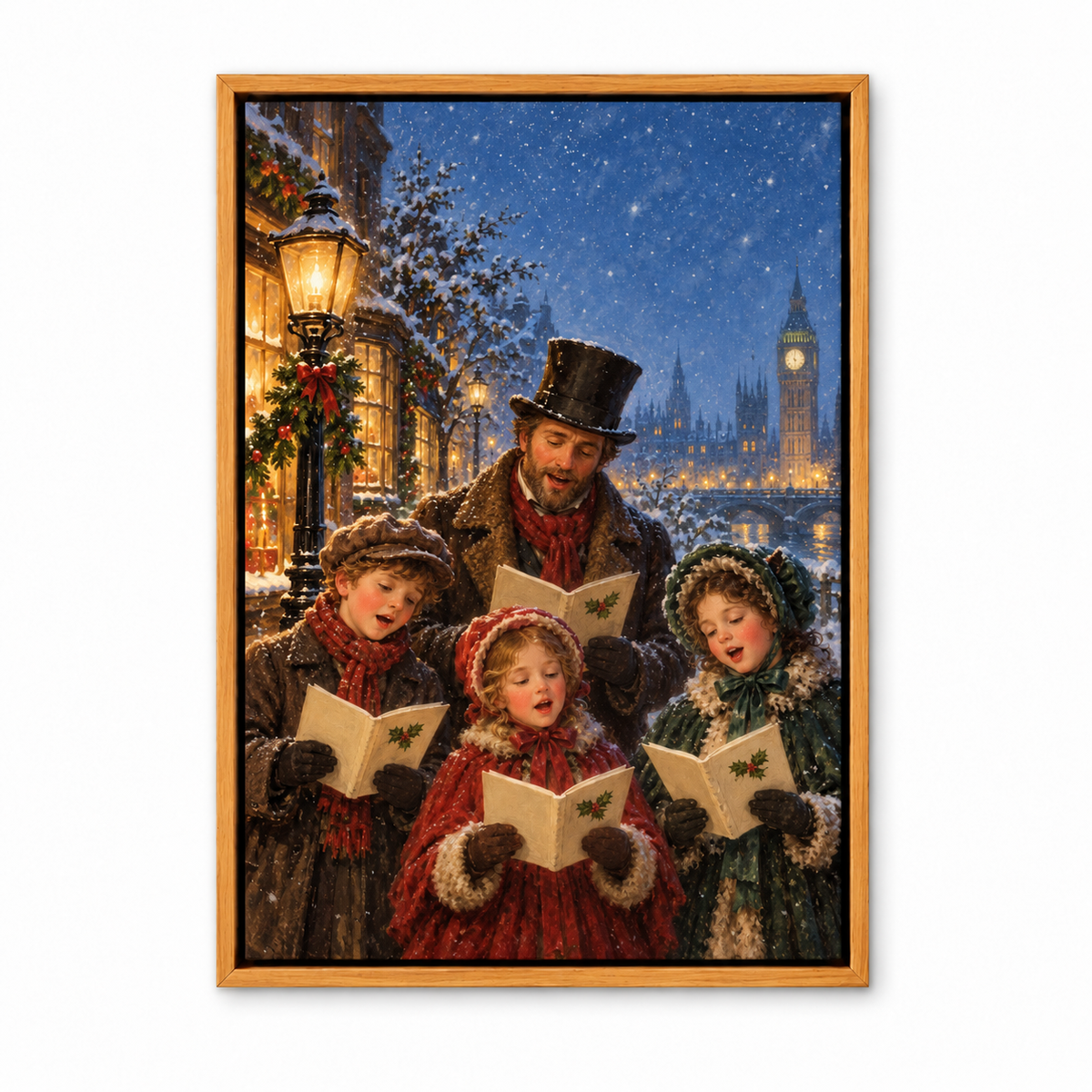 Victorian Christmas Carolers — Brown Frame finish product view | AUSJOJO