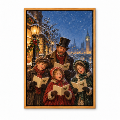 Victorian Christmas Carolers — Brown Frame finish product view | AUSJOJO
