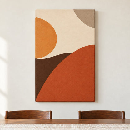 Five Earthtone Organic Color Fields — framed artwork main view | AUSJOJO